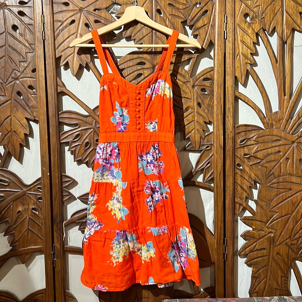 Orange summer dress